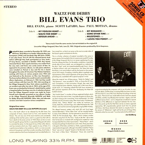 The Bill Evans Trio - Waltz For Debby