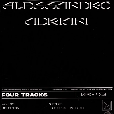 Alessandro Adriani - Four Tracks Clear Vinyl Edtion