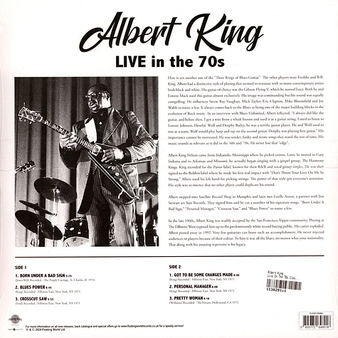 Albert King - Live In The 70s Clear Blue Vinyl Edition