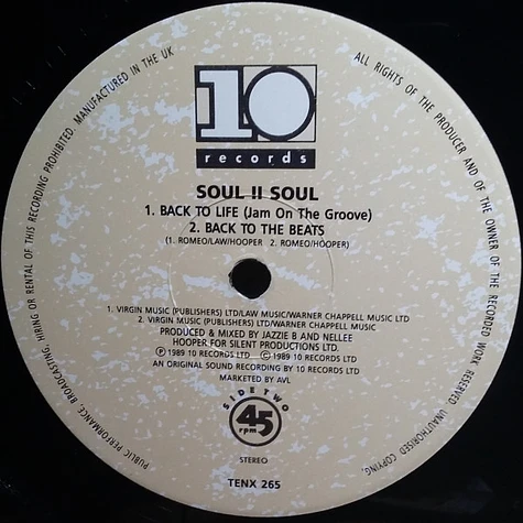 Soul II Soul - Back To Life (Club Mix)