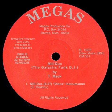 T. Mack - Mill-Due (The Galactic Funk D.J.)