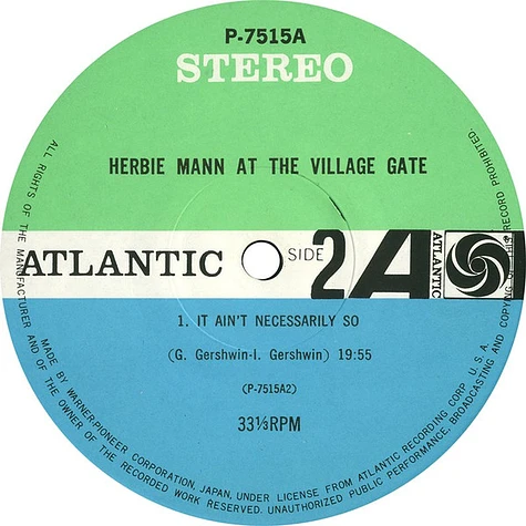 Herbie Mann - Herbie Mann At The Village Gate