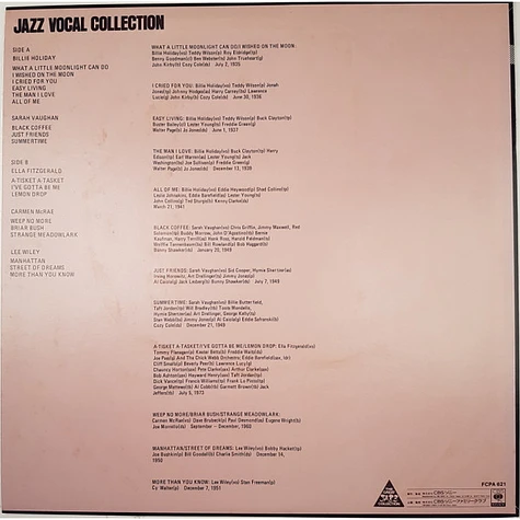 V.A. - World Famous Great Jazz Singers - Jazz Vocal Collection