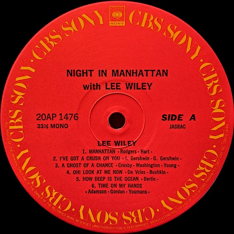 Lee Wiley - Night In Manhattan