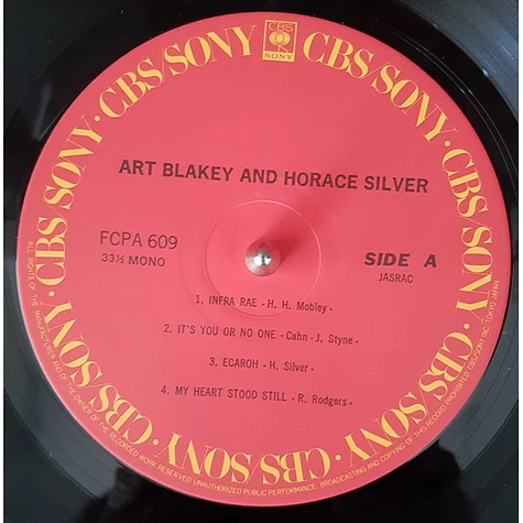 Art Blakey, Horace Silver - Art Blakey And Horace Silver