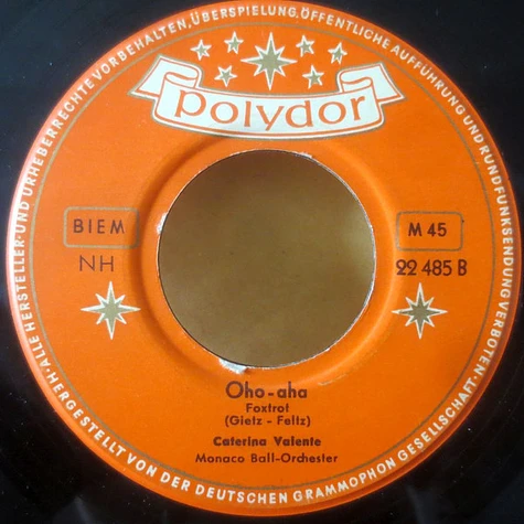 Caterina Valente - Chanson D'Amour / Oho-aha