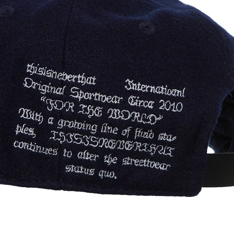 thisisneverthat - N Felt Applique Cap