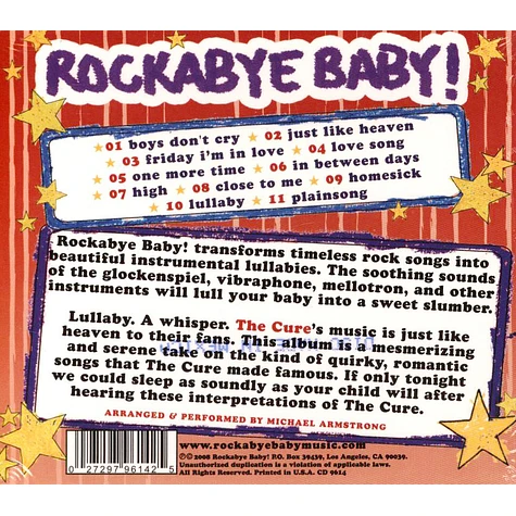 Rockabye Baby! - Lullaby Renditions Of The Cure