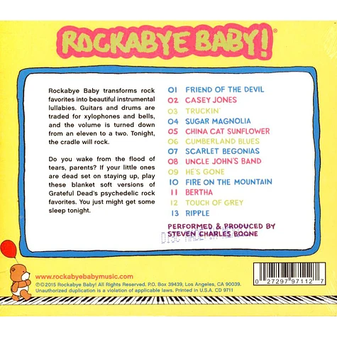 Rockabye Baby! - Lullaby Renditions Of Grateful Dead