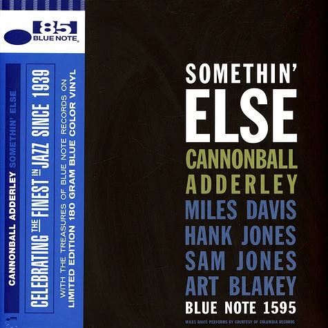 Cannonball Adderley - Somethin' Else Blue Note 85 Collection Blue Vinyl Edition