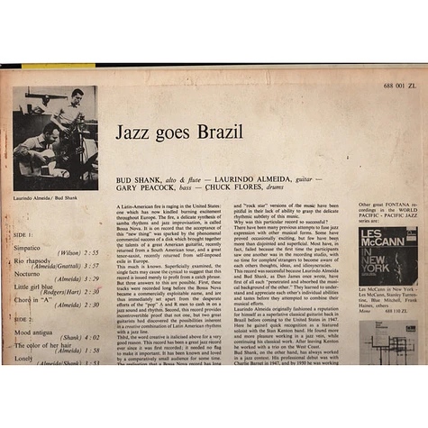 Laurindo Almeida & Bud Shank - Jazz Goes Brazil