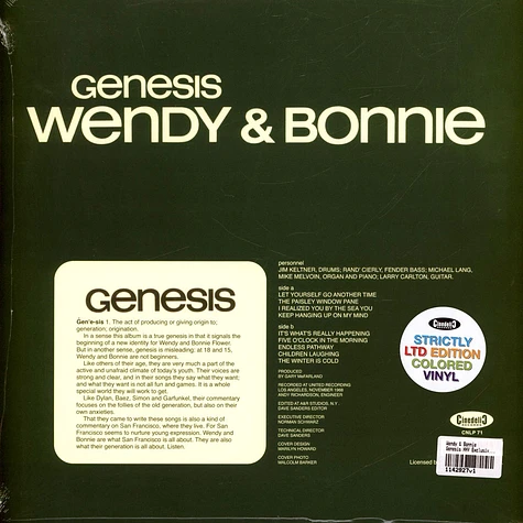 Wendy & Bonnie - Genesis HHV Exclusive Green Vinyl Edition