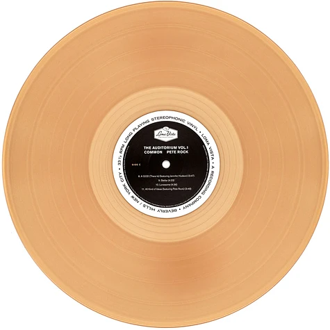 Common & Pete Rock - The Auditorium Volume 1 Tan Colored Vinyl Edition