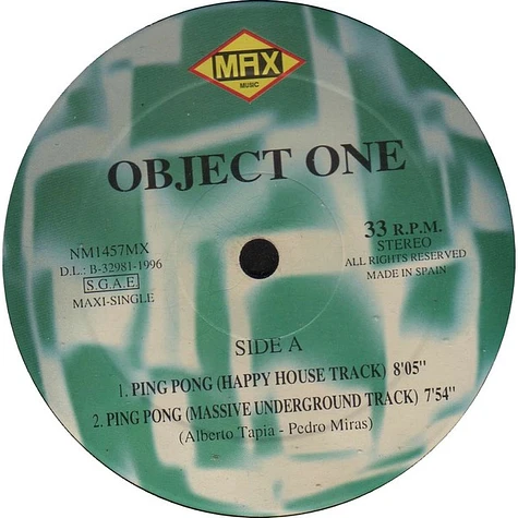 Object One - Ping Pong