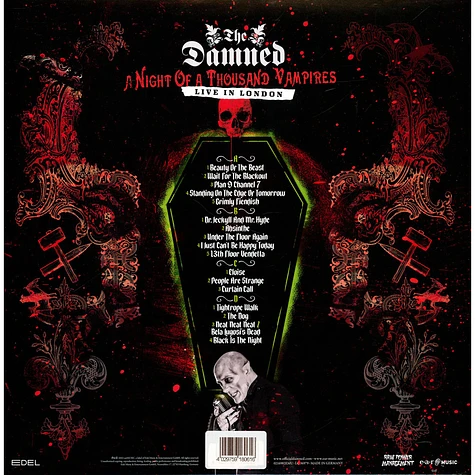 The Damned - A Night Of A Thousand Vampires Red Transparent Vinyl Edition