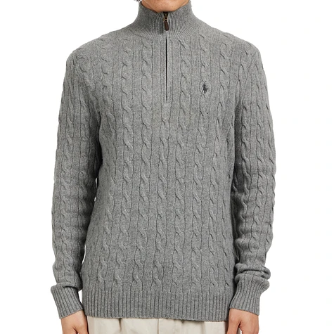 Polo Ralph Lauren - Cable-Knit Wool-Cashmere Zip Sweater