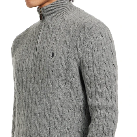 Polo Ralph Lauren - Cable-Knit Wool-Cashmere Zip Sweater