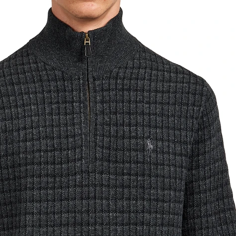 Polo Ralph Lauren - Plaid Wool Quarter-Zip Sweater