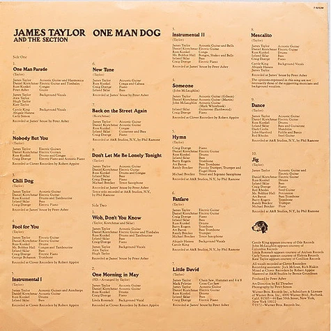 James Taylor - One Man Dog