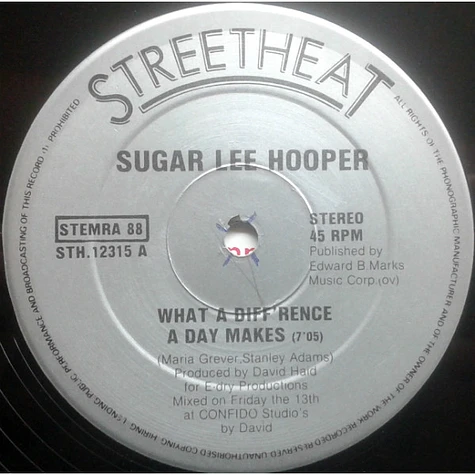 Sugar Lee Hooper - What A Diff'rence A Day Makes