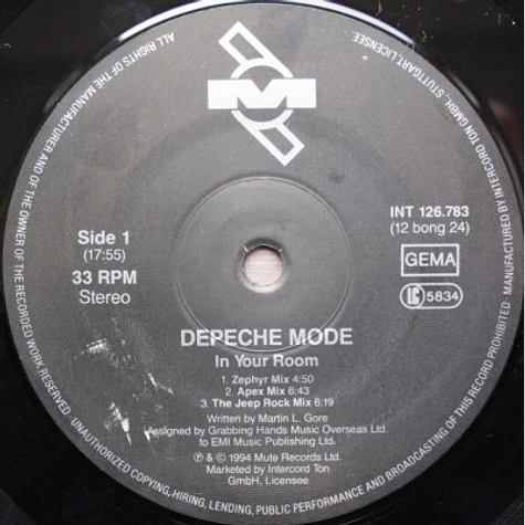 Depeche Mode - In Your Room