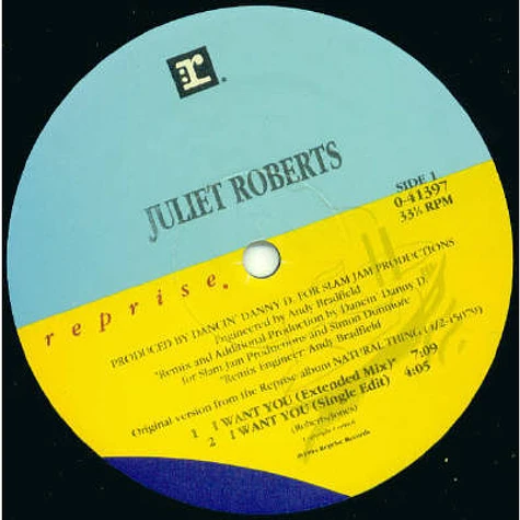 Juliet Roberts - I Want You