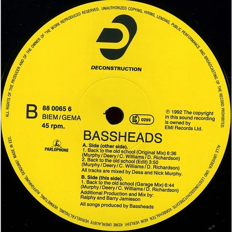 Bassheads - Back To The Old School