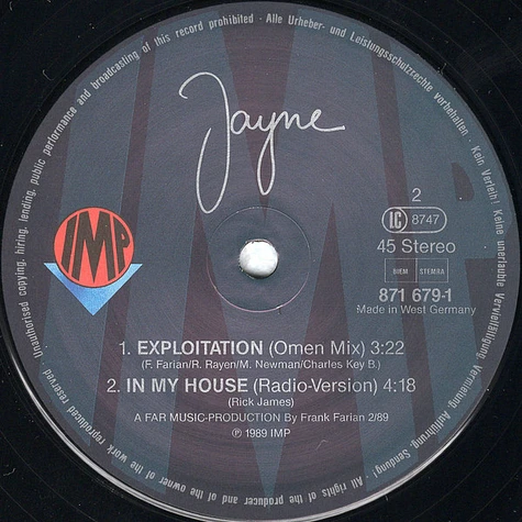 Jayne Collins - In My House