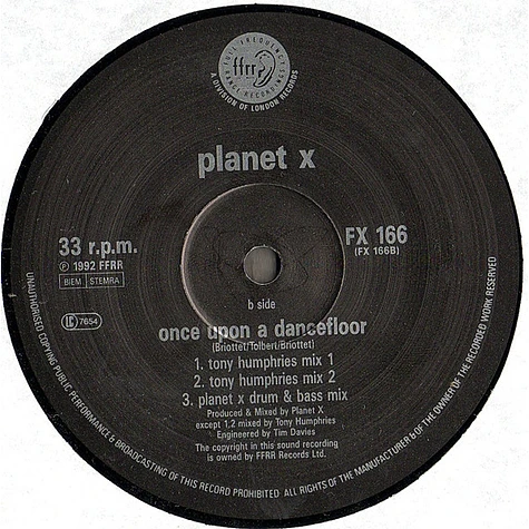 Planet X - Once Upon A Dancefloor