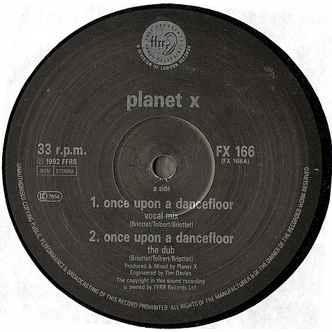 Planet X - Once Upon A Dancefloor