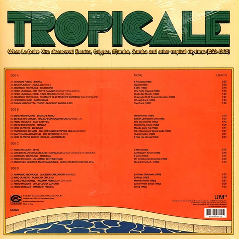 V.A. - Tropicale: When The Dolce Vita Discovered Exotica, Calypso, Mambo, Samba And Other Tropical Rhythms (1959-1969)