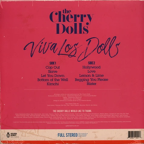 The Cherry Dolls - Viva Los Dolls Pink Vinyl Edition