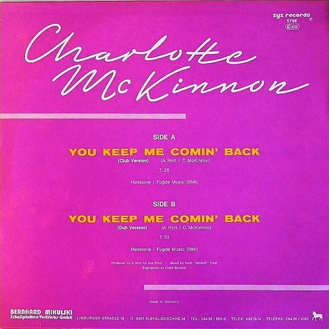 Charlotte McKinnon - You Keep Me Comin' Back