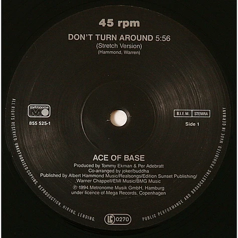 Ace Of Base - Don't Turn Around