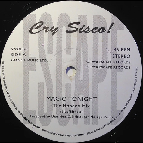 Cry Sisco! - Magic Tonight