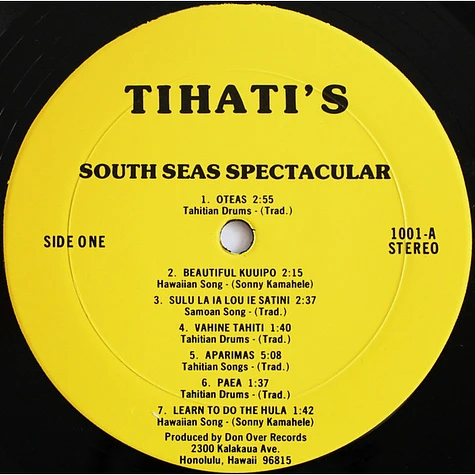 Unknown Artist - Tihati's South Seas Spectacular