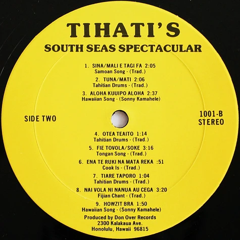 Unknown Artist - Tihati's South Seas Spectacular