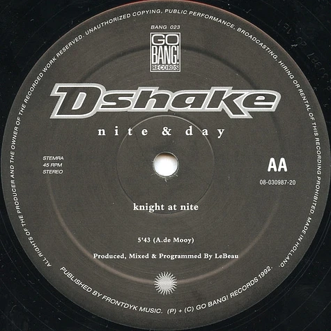 D-Shake - Nite & Day