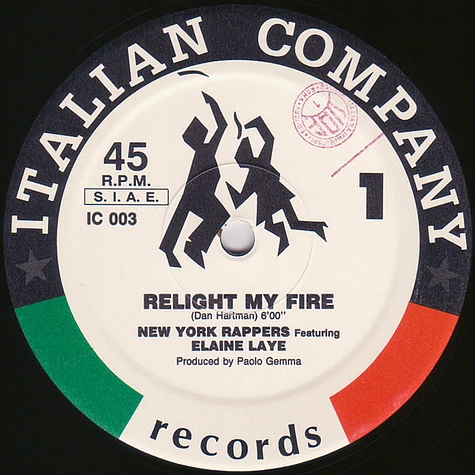 New York Rappers Featuring Elaine Laye - Relight My Fire