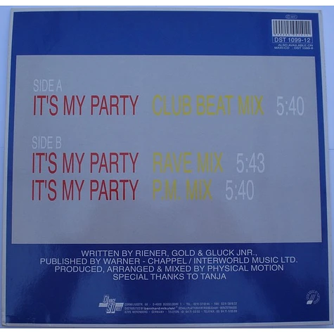 Rhonda & Physical Motion - It's My Party