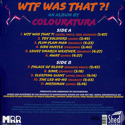 Colouratura - Horizons Wtf Was That Light Blue Splatter Vinyl