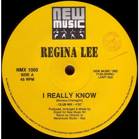 Regina Lee - I Really Know