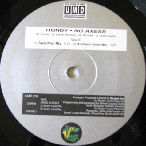 Hondy - No Axess