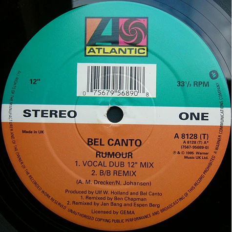 Bel Canto - Rumour