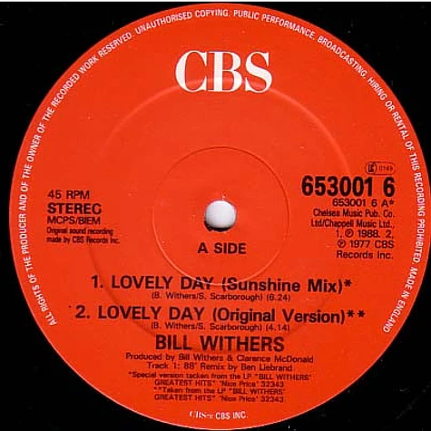 Bill Withers - Lovely Day (Sunshine Mix)