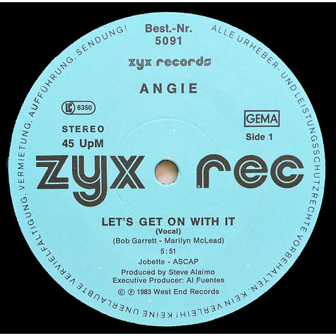 Angie - Let's Get On With It