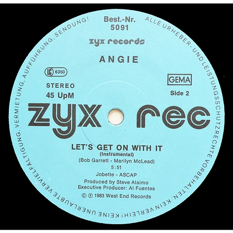 Angie - Let's Get On With It