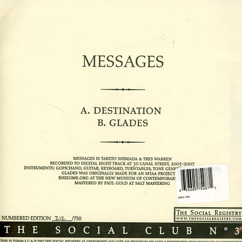 Messages - The Social Club No.3