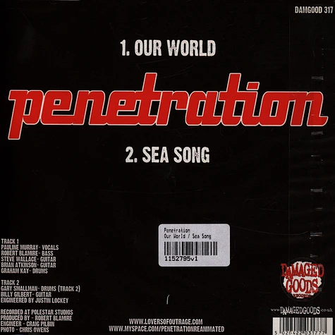 Penetration - Our World / Sea Song