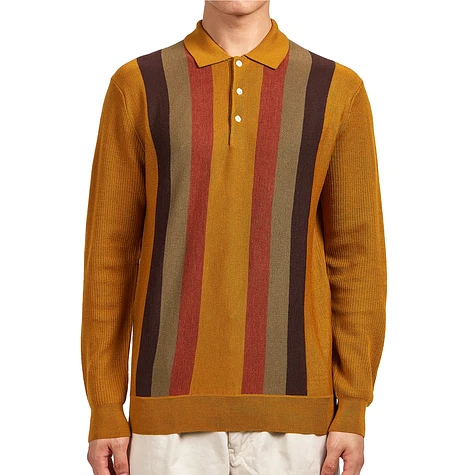 Beams Plus - Knit Polo Stripe